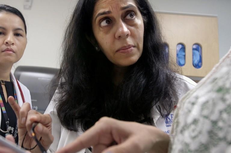 Priya Kishnani working in clinic