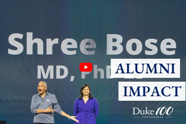 Shree Bose, MD, PhD and Centennial Celebration Host Lisa Borders