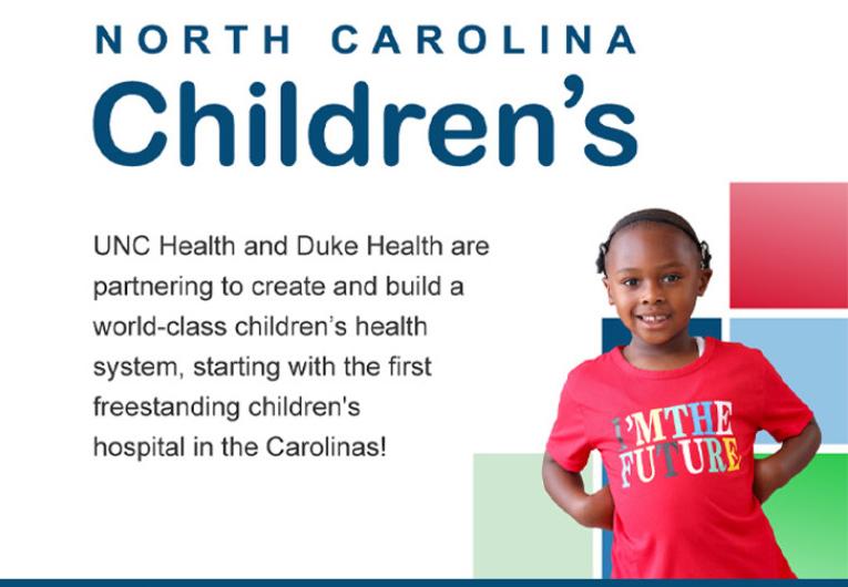 Image for new NC Children's hospital announcement