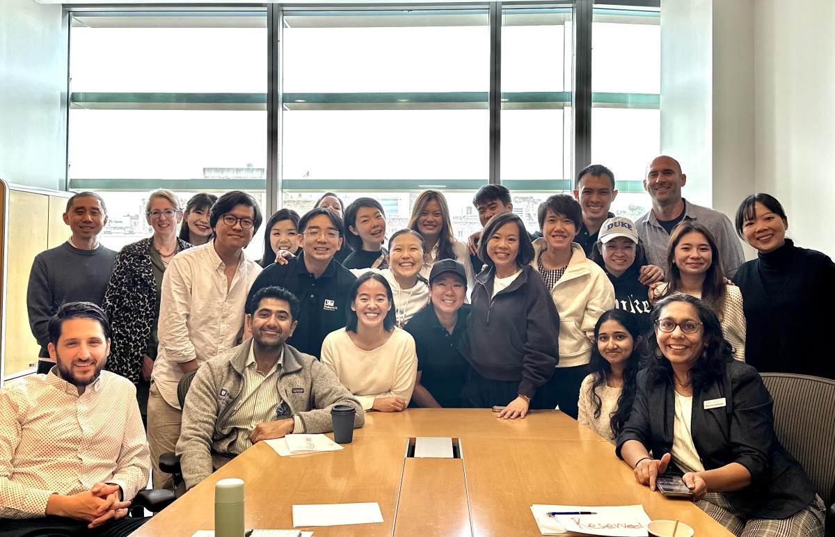 Photo: D-HIP students and Duke judges gather for group photo.