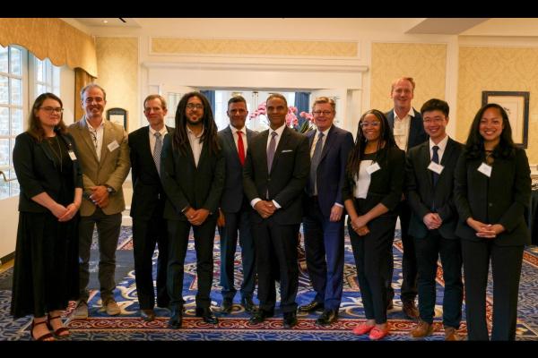 Group photo of the ten 2025 Bass Chairs