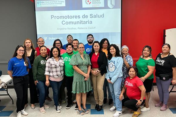 Duke medical students led a head and neck cancer awareness workshop in partnership with El Centro Hispano.