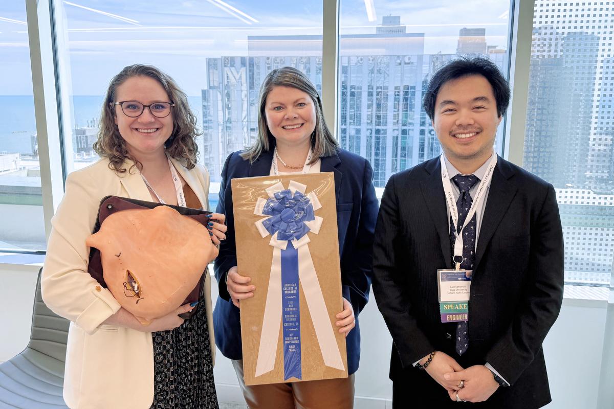 Shannon Barter, MD; Layla Triplett, MEd; and Kent Yamamoto.