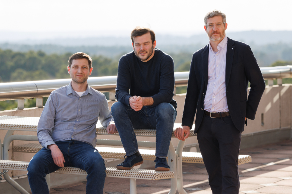 Matthew Engelhard, MD, PhD, biostatistician Elliot Hill, and Jonathan Posner, MD