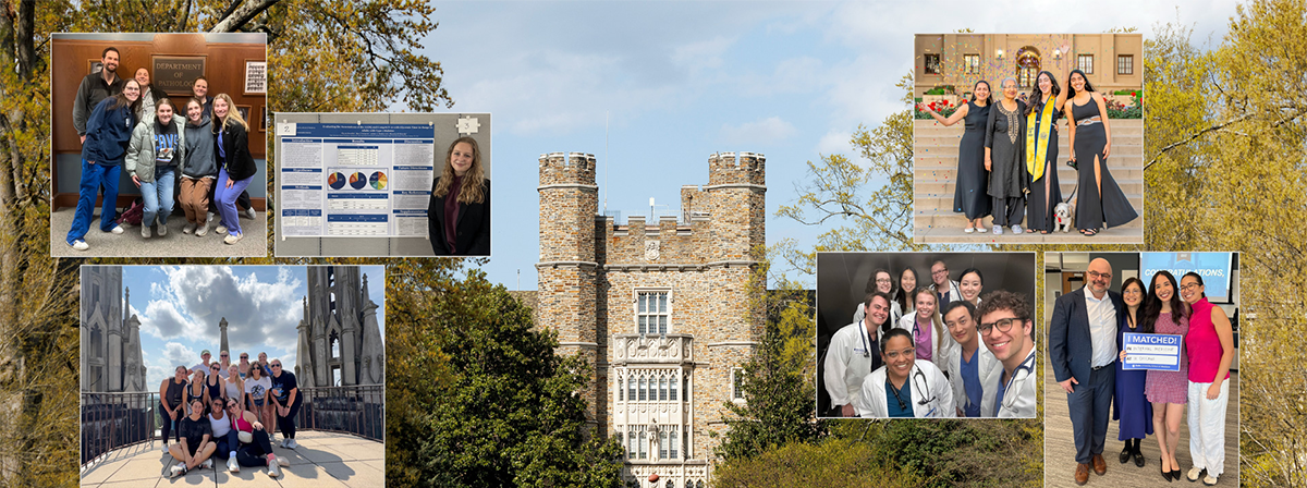 Collage of photos of graduating students