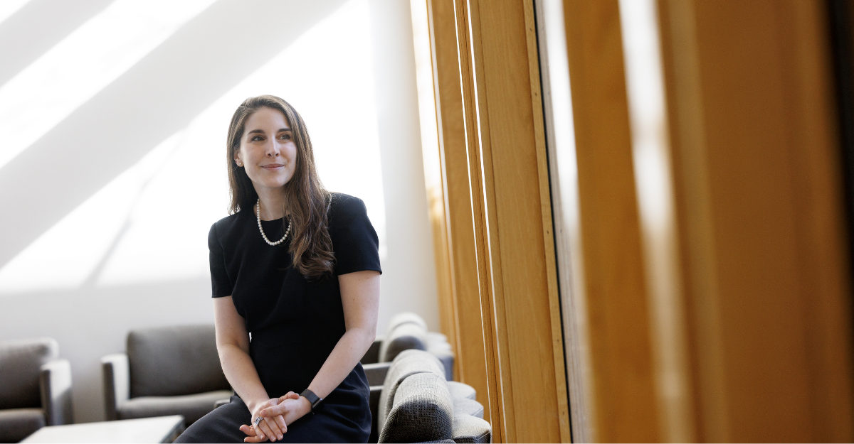 Leah Acker, MD, PhD, assistant professor in anesthesiology, studies the effects of inflammatory stress, such as surgical anesthesia, on cognition and function in the aging brain.  Photos by Eamon Queeney/Duke University School of Medicine.