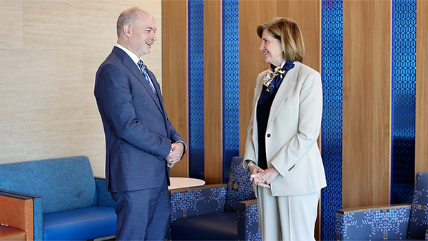 Dean Klotman and Dr. Marino in Conversation
