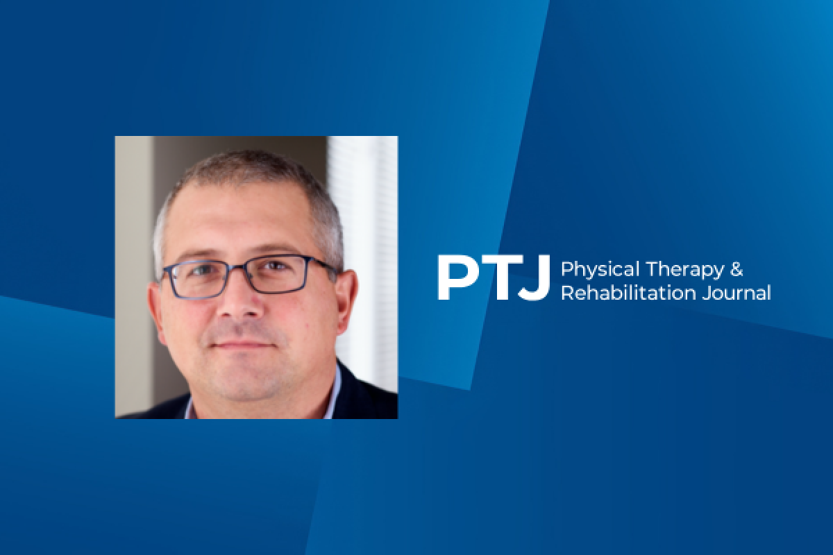a headshot of Dr. George and the PTJ logo
