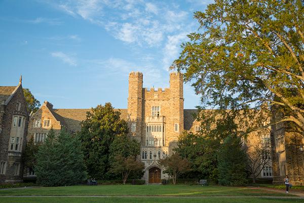 Davison Building from West Campus Quad