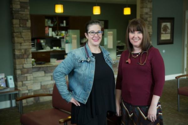 Elizabeth Buno, MHS, PA-C ('04) and Tami Lee, MHS, PA-C ('04)