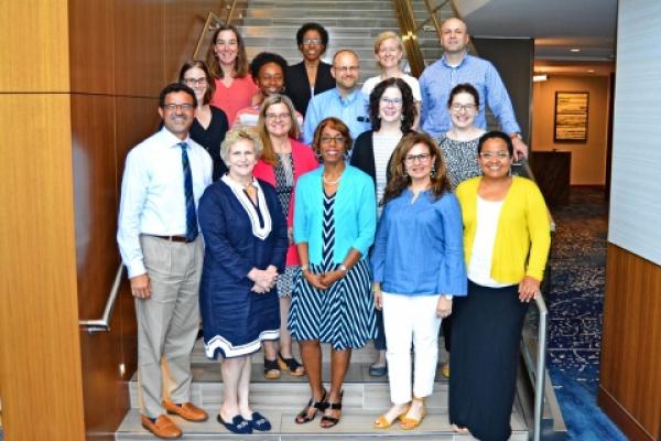 Mini-fellowship participants along with project director Jacqueline Barnett, co-project director Sandro Pinheiro, and other fellowship faculty.