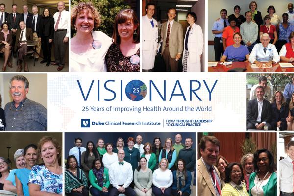Collage of photos of people working and benefitting from the DCRI.
