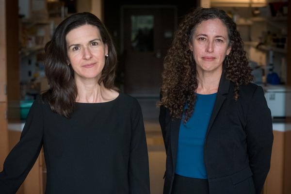 two women in lab