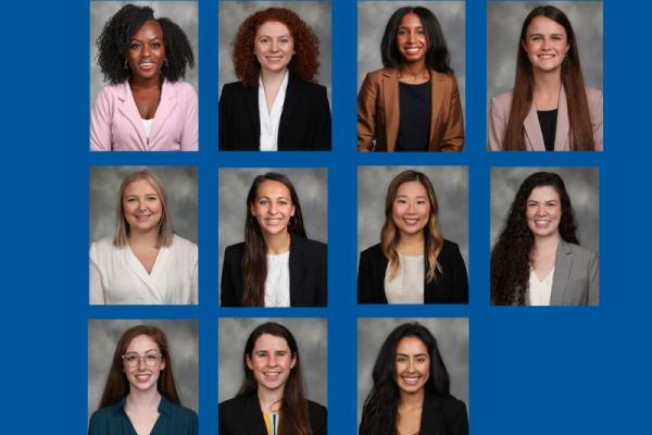 headshots of 11 students