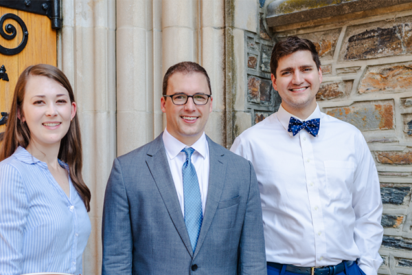 Abby Van Vliet, Ryan Antiel, MD, and Thomas "Clark" Howell, MD, leaders of the Project on the Good Surgeon 
