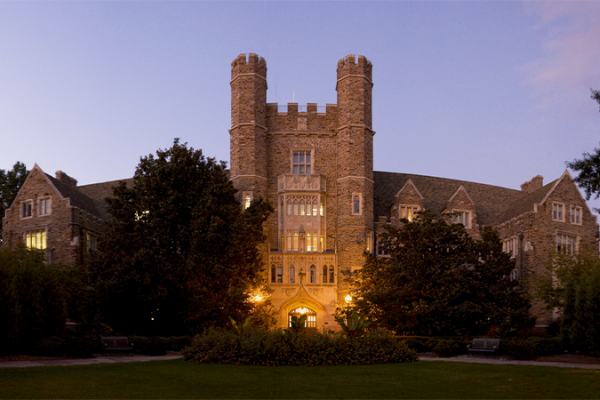 Davison building against the evening sky