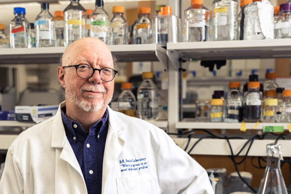 Donald Bruce, PhD in his lab
