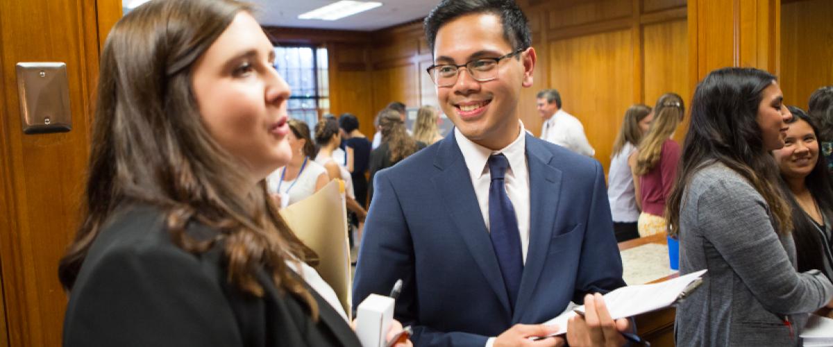 Duke PA Student at job fair