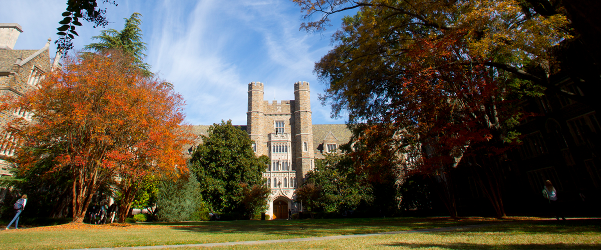 Davison Building in Autumn foliage