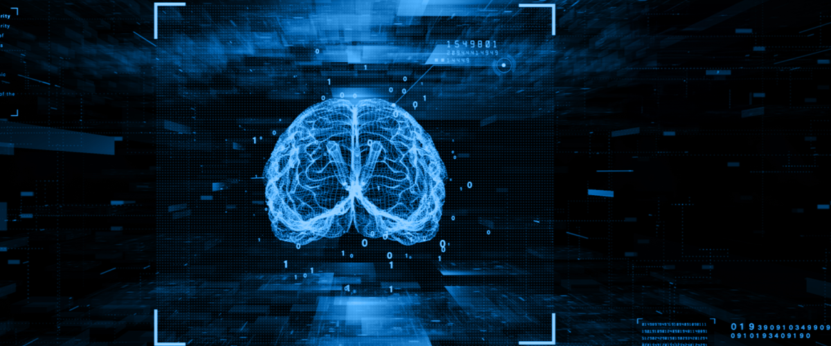 graphic interpretation of a brain