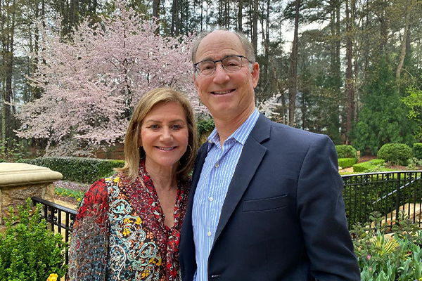 Stepanie and Doug Kahn in a Garden