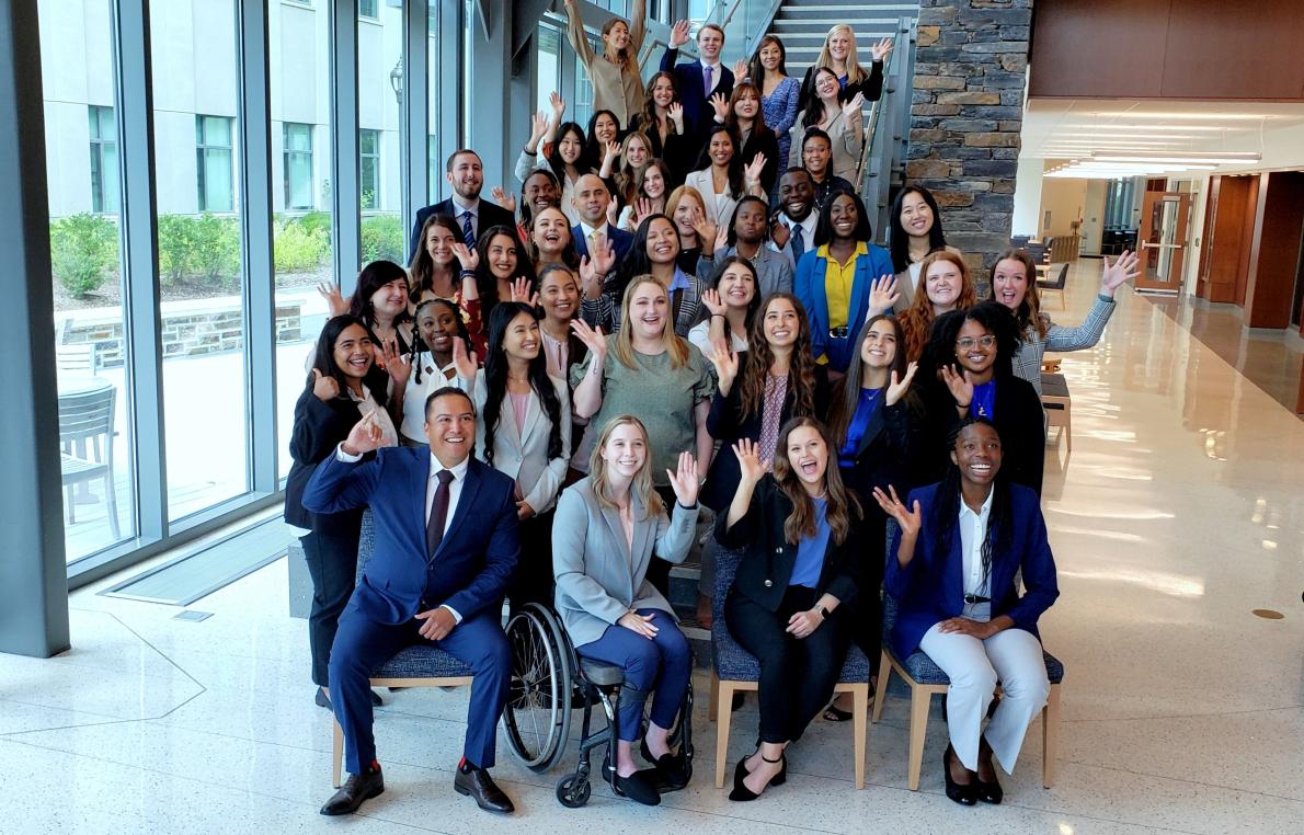 Group of Students on the Stairs in IPE building 