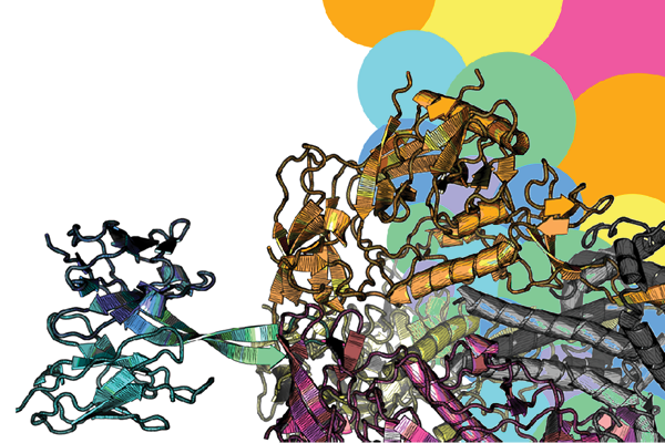 graphic design of DNA Strands