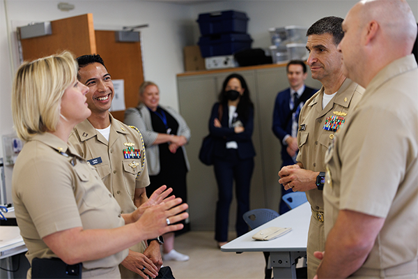 secretary of the navy visiting duke