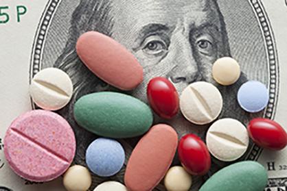 Pills and money