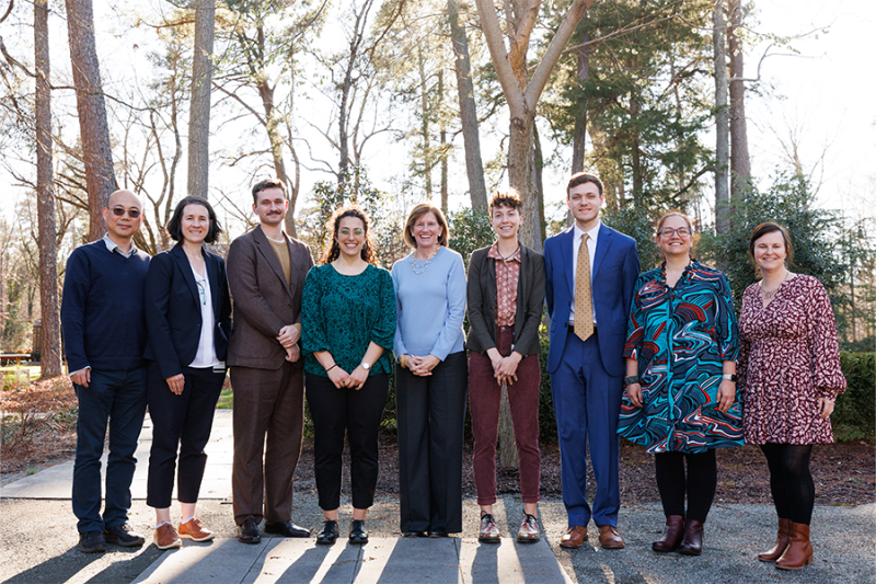 Awardees, their mentors and Duke University School of Medicine Dean Mary Klotman, MD, pose for a group photograph during the Dean’s Awards for Research Excellence ceremony