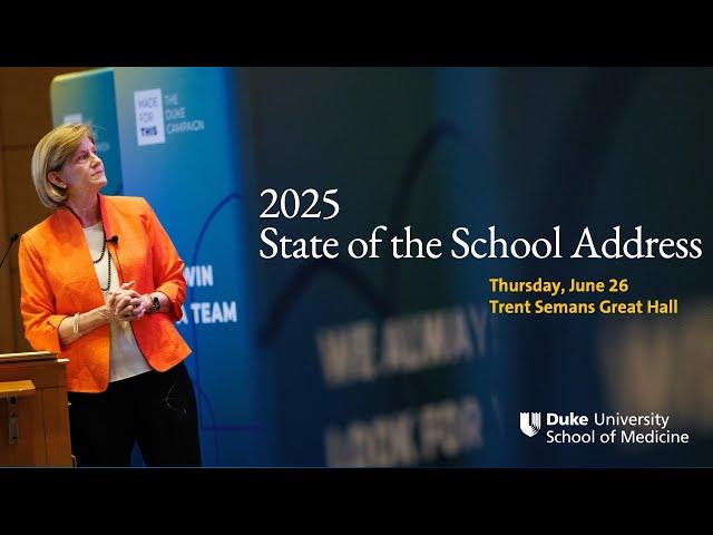 Youtube thumbnail with Mary Klotman that says 2025 State of the School Address