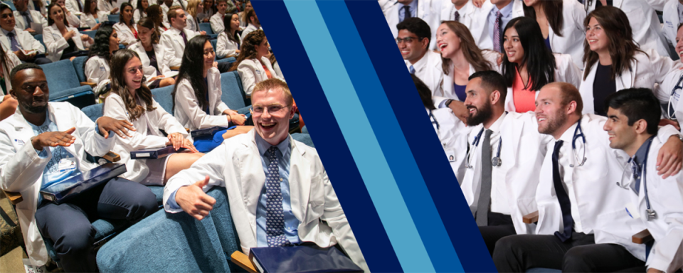 Students at White Coat Ceremony