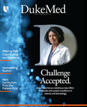 DukeMedAlumni News magazine Cover winter 2021
