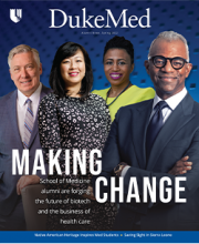 DukeMedAlumni News magazine Cover Spring 2022