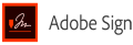 small logo of Adobe Sign. Black text against a white background.
