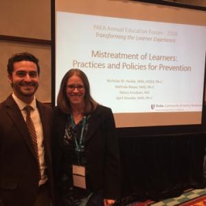 Nick Hudak and Melinda Blazar present at the 2018 PAEA Education Forum.