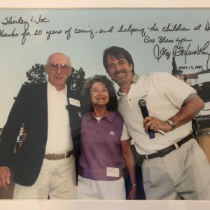 Autographed photo of Jeff Foxworthy with Shirly and Joe Hoffman