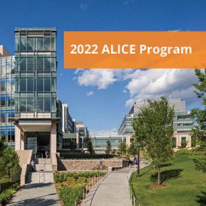 2022 ALICE Program. Banner picture of exterior of campus building