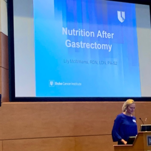 PA Student Lily McWilliams Presenting Nutrition After Gastrectomy