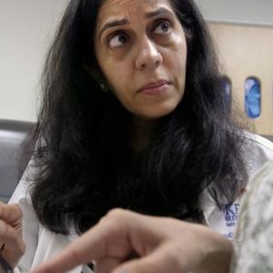 Priya Kishnani working in clinic