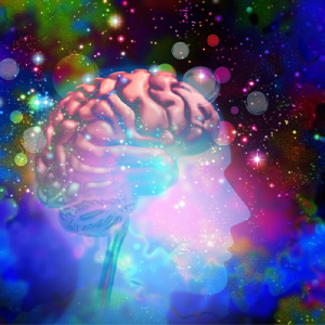 rendering of a brain on psychedelics 