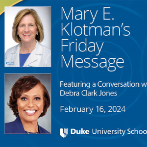 Friday Message, a conversation with Debra Clark Jones