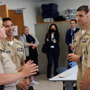 secretary of the navy visiting duke