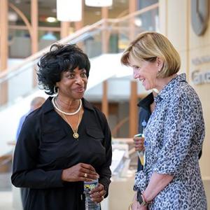 Congresswoman Valerie Foushee (NC-04), and Dean Mary Klotman