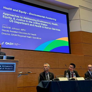 Speaker panel at the Health and Equity Forum