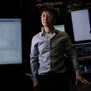 Nuo Li, PhD in his lab