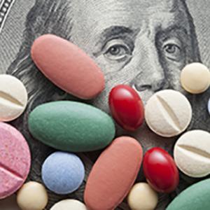 Pills and money