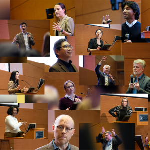 Mosaic of all of the speakers at the Basic Science Symposium