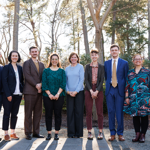 Awardees, their mentors and Duke University School of Medicine Dean Mary Klotman, MD, pose for a group photograph during the Dean’s Awards for Research Excellence ceremony