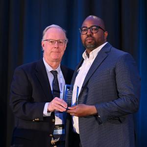 Lance Okeke receives the 2025 CTSA Award.